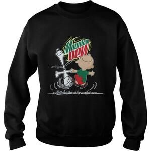 Snoopy And Charlie Brown Mountain Dew Sweatshirt